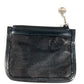 GUCCI 000 1956 0500 Mesh Logo Wallet with Coin Purse, Small Coin Purse, Bag, Tote Bag, Handbag, Leather, Unisex, Black