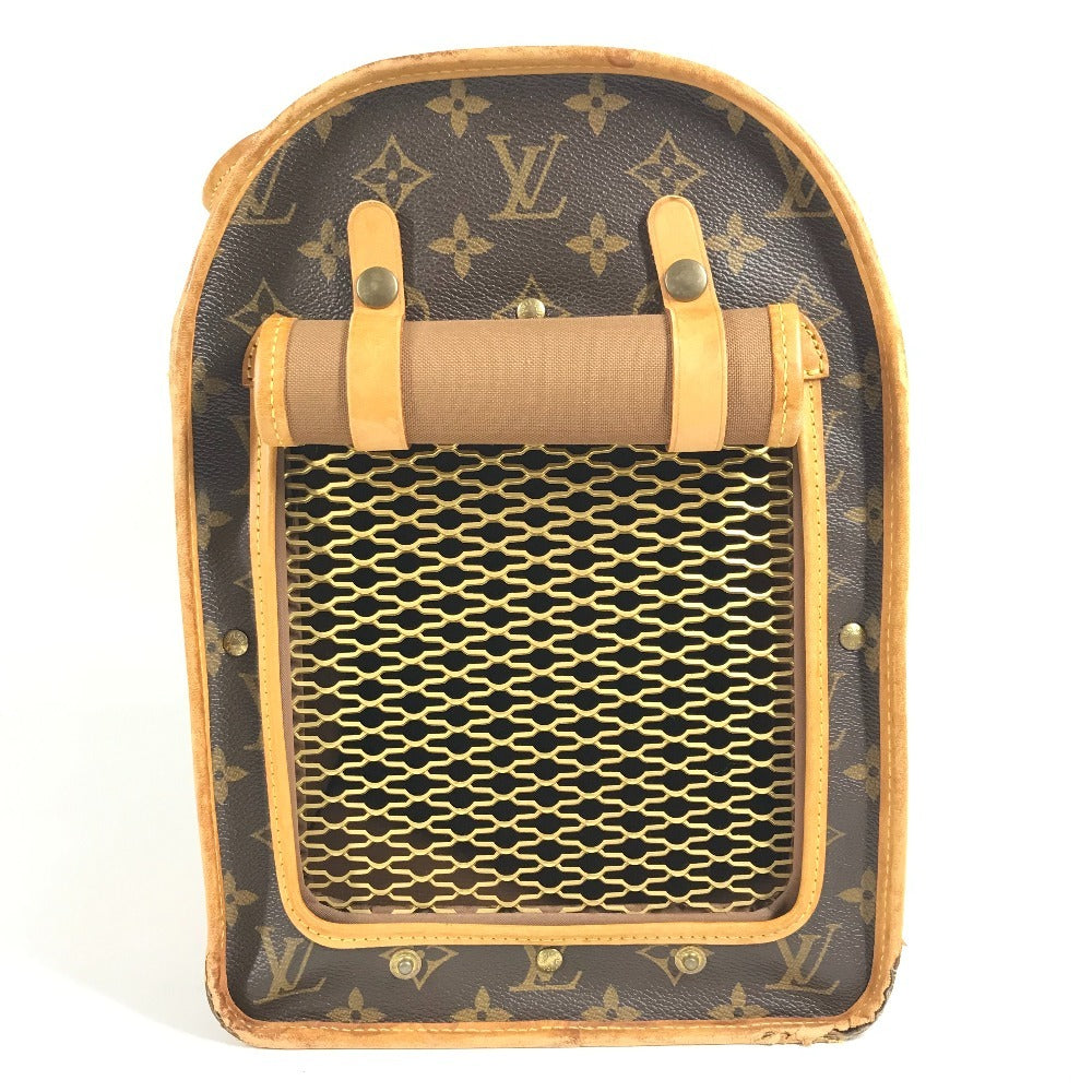 LOUIS VUITTON M42024 モノグラム サックシャン40 サックシャン 40 ペットバッグ ペットキャリー 旧型 犬 ドッグ わんちゃん ボストンバッグ モノグラムキャンバス ユニセックス ブラウン