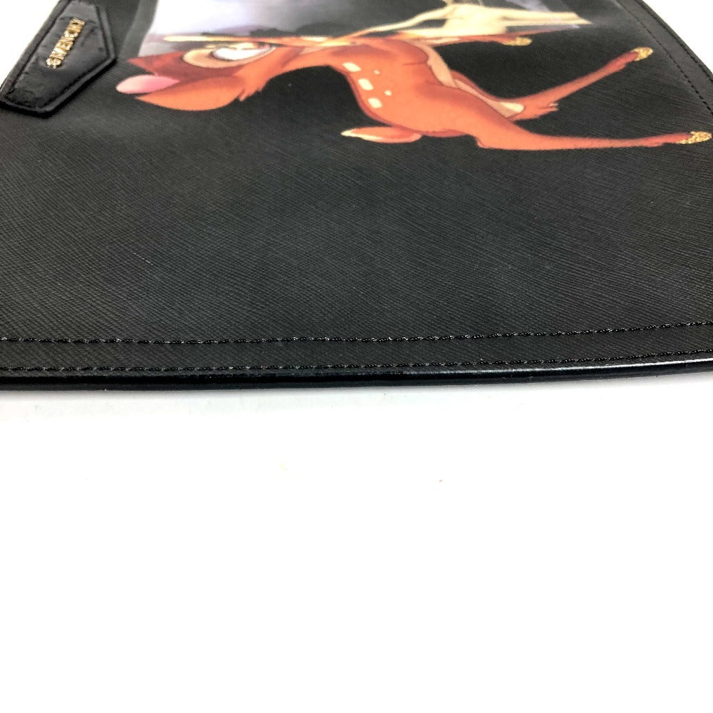 GIVENCHY ディズニー DISNEY バンビ カバン 書類バッグ セカンドバッグ クラッチバッグ レザー ユニセックス ブラック