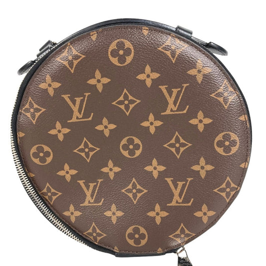 LOUIS VUITTON M46273 モノグラム オーディオケース カバン ラウンド ハンドバッグ モノグラムキャンバス ユニセックス ブラウン