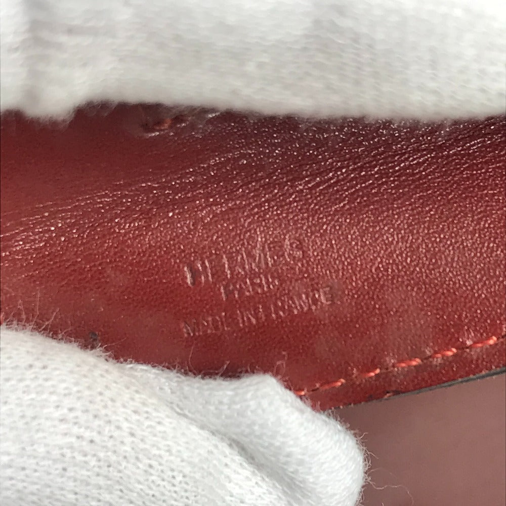 HERMES オニメトゥ カバン 斜め掛け ポシェット ショルダーバッグ レザー ユニセックス ブラウン系