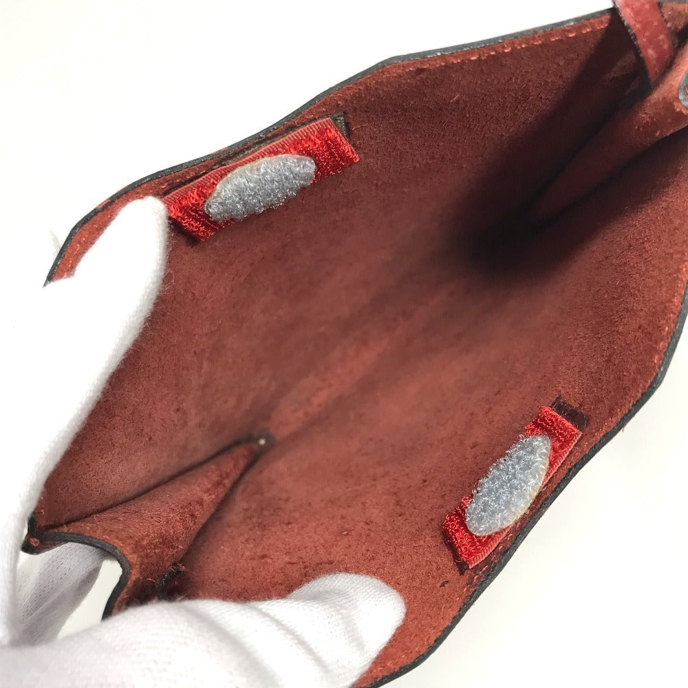 HERMES オニメトゥ カバン 斜め掛け ポシェット ショルダーバッグ レザー ユニセックス ブラウン系
