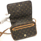 LOUIS VUITTON M51210 モノグラム サンジェルマン24 サンジェルマン 24 カバン ポシェット フラップ 斜め掛け ショルダーバッグ モノグラムキャンバス ユニセックス ブラウン