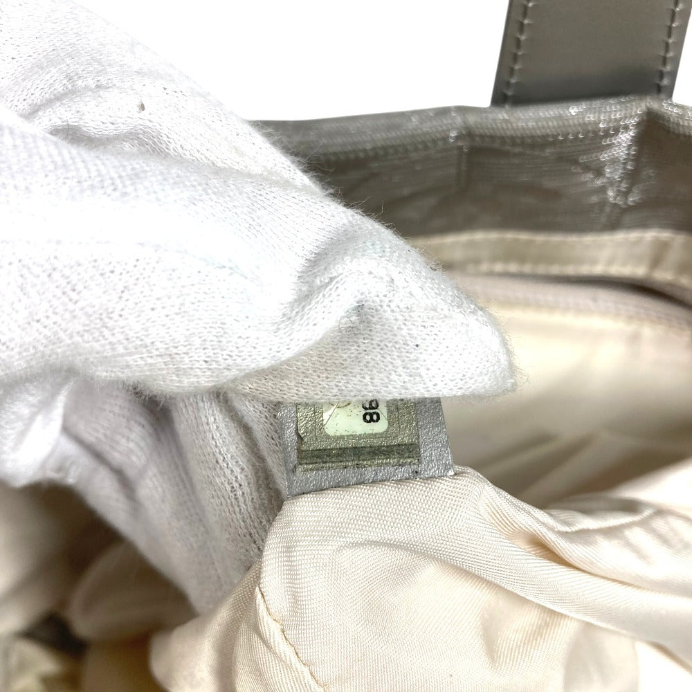 CHANEL A15991 CC ココマーク ロゴ ニュートラベルライン MM　ニュートラベルラインMM ショルダーバック カバン 肩掛け トートバッグ ナイロンキャンバス ユニセックス シルバー
