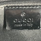 GUCCI 001 3175 Double Pocket GG Logo Bag Shoulder Bag Handbag Shoulder Bag Leather/Nylon Unisex Black