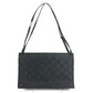 GUCCI 001 3175 Double Pocket GG Logo Bag Shoulder Bag Handbag Shoulder Bag Leather/Nylon Unisex Black