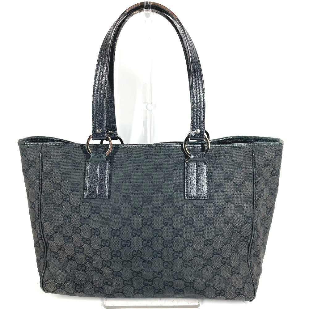 GUCCI 113017 ロゴ GG カバン 肩掛け トートバッグ ショルダーバッグ GGキャンバス/レザー ユニセックス ブラック