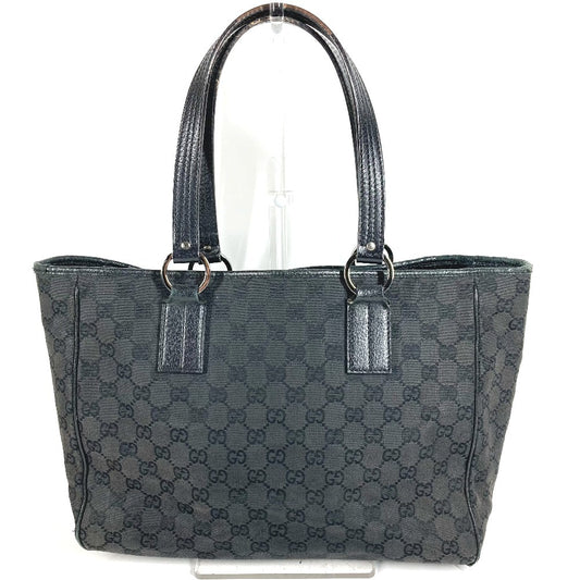 GUCCI 113017 ロゴ GG カバン 肩掛け トートバッグ ショルダーバッグ GGキャンバス/レザー ユニセックス ブラック