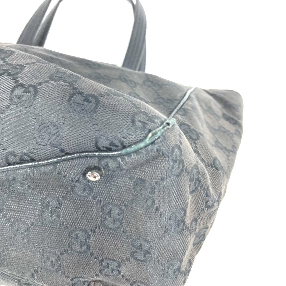 GUCCI 113017 ロゴ GG カバン 肩掛け トートバッグ ショルダーバッグ GGキャンバス/レザー ユニセックス ブラック
