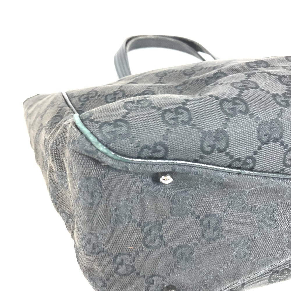 GUCCI 113017 ロゴ GG カバン 肩掛け トートバッグ ショルダーバッグ GGキャンバス/レザー ユニセックス ブラック