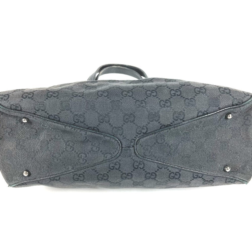 GUCCI 113017 ロゴ GG カバン 肩掛け トートバッグ ショルダーバッグ GGキャンバス/レザー ユニセックス ブラック