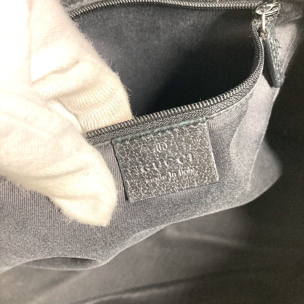 GUCCI 113017 ロゴ GG カバン 肩掛け トートバッグ ショルダーバッグ GGキャンバス/レザー ユニセックス ブラック