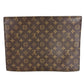 LOUIS VUITTON M51801 モノグラム ポルトエンベロープ カバン 書類バッグ フラップ セカンドバッグ クラッチバッグ モノグラムキャンバス ユニセックス ブラウン