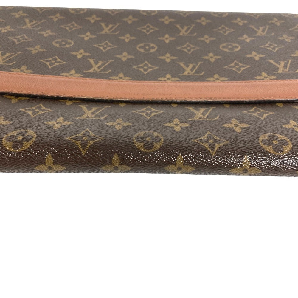 LOUIS VUITTON M51801 モノグラム ポルトエンベロープ カバン 書類バッグ フラップ セカンドバッグ クラッチバッグ モノグラムキャンバス ユニセックス ブラウン