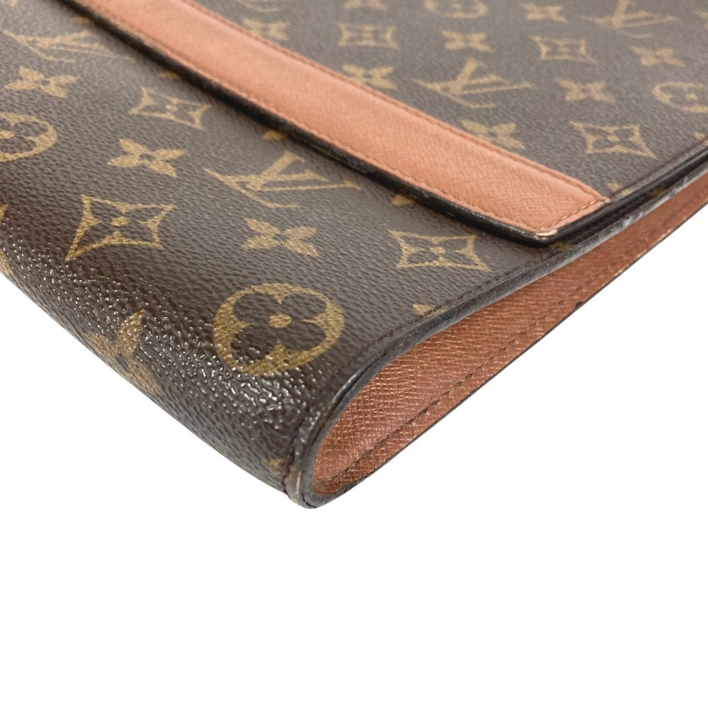 LOUIS VUITTON M51801 モノグラム ポルトエンベロープ カバン 書類バッグ フラップ セカンドバッグ クラッチバッグ モノグラムキャンバス ユニセックス ブラウン