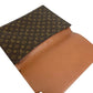 LOUIS VUITTON M51801 モノグラム ポルトエンベロープ カバン 書類バッグ フラップ セカンドバッグ クラッチバッグ モノグラムキャンバス ユニセックス ブラウン