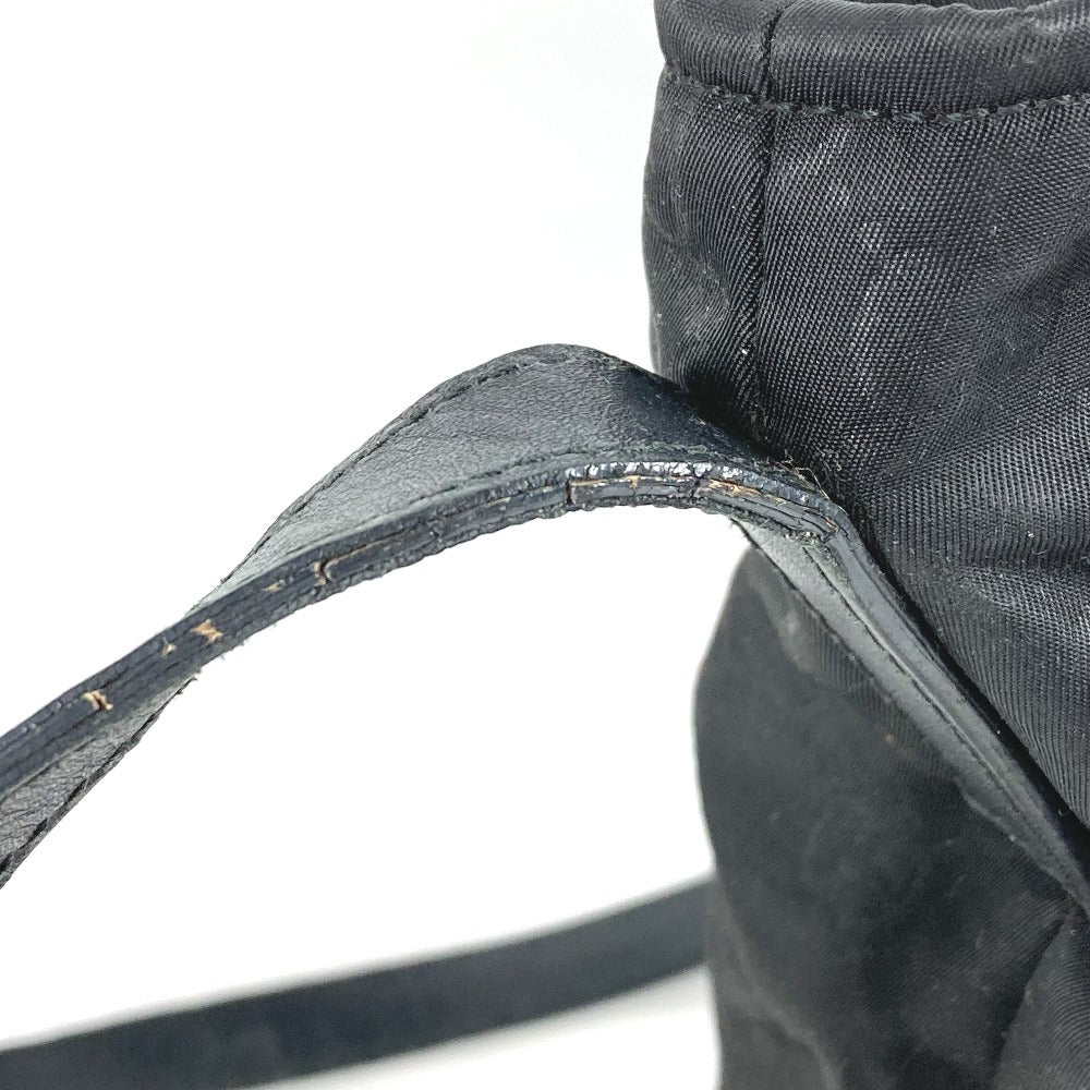 GUCCI 308840 GG Logo All Over Pattern Bag Crossbody Shoulder Bag Leather/Nylon Unisex Black