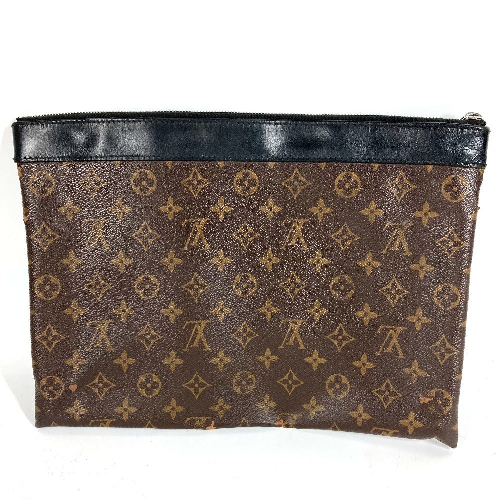 LOUIS VUITTON M69411 モノグラムマカサー ポシェットディスカバリー カバン セカンドバッグ ポーチ クラッチバッグ モノグラムマカサーキャンバス ユニセックス ブラウン
