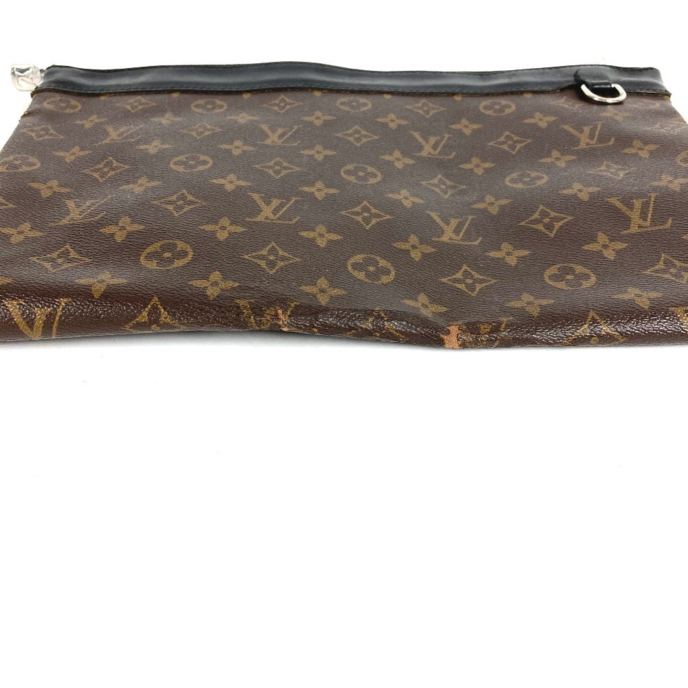 LOUIS VUITTON M69411 モノグラムマカサー ポシェットディスカバリー カバン セカンドバッグ ポーチ クラッチバッグ モノグラムマカサーキャンバス ユニセックス ブラウン