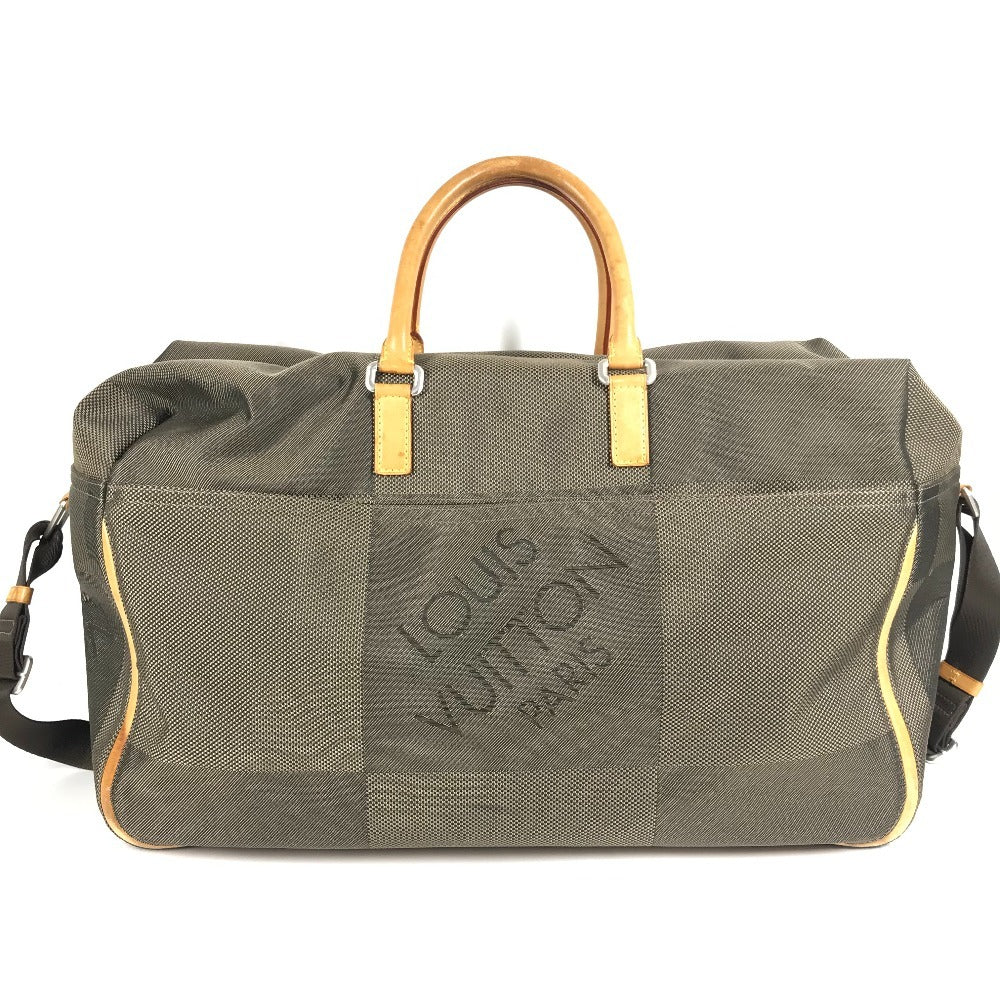 LOUIS VUITTON M93228 Damier Geant Souverain Travel Bag Holdall Handbag 2WAY Shoulder Bag Boston Bag Damier Geant Canvas Unisex Taupe Khaki
