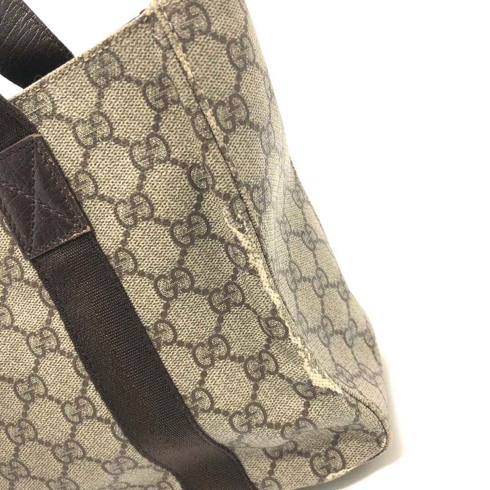 GUCCI 141976 GG Supreme Logo Bag Tote Bag Handbag GG Supreme Canvas Unisex Beige