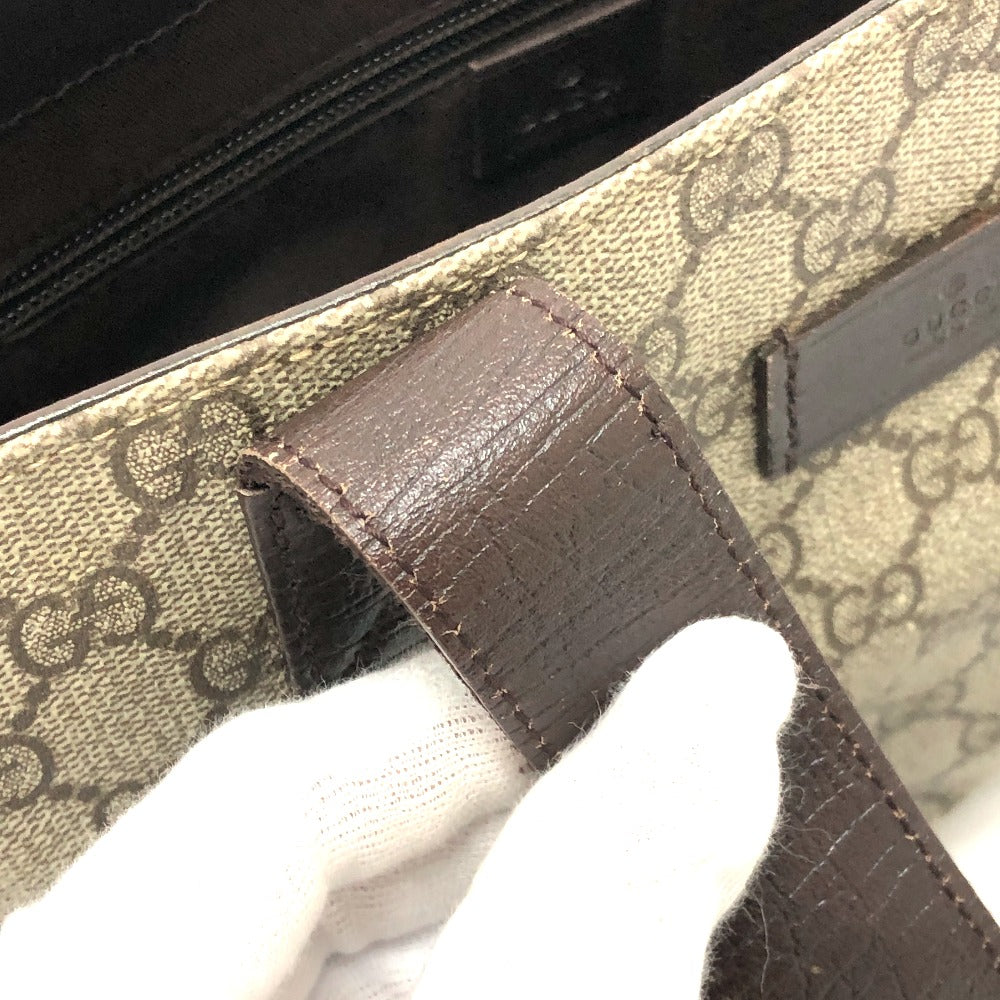 GUCCI 141976 GG Supreme Logo Bag Tote Bag Handbag GG Supreme Canvas Unisex Beige