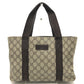 GUCCI 141976 GG Supreme Logo Bag Tote Bag Handbag GG Supreme Canvas Unisex Beige