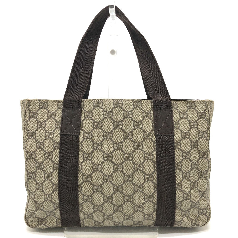 GUCCI 141976 GG Supreme Logo Bag Tote Bag Handbag GG Supreme Canvas Unisex Beige