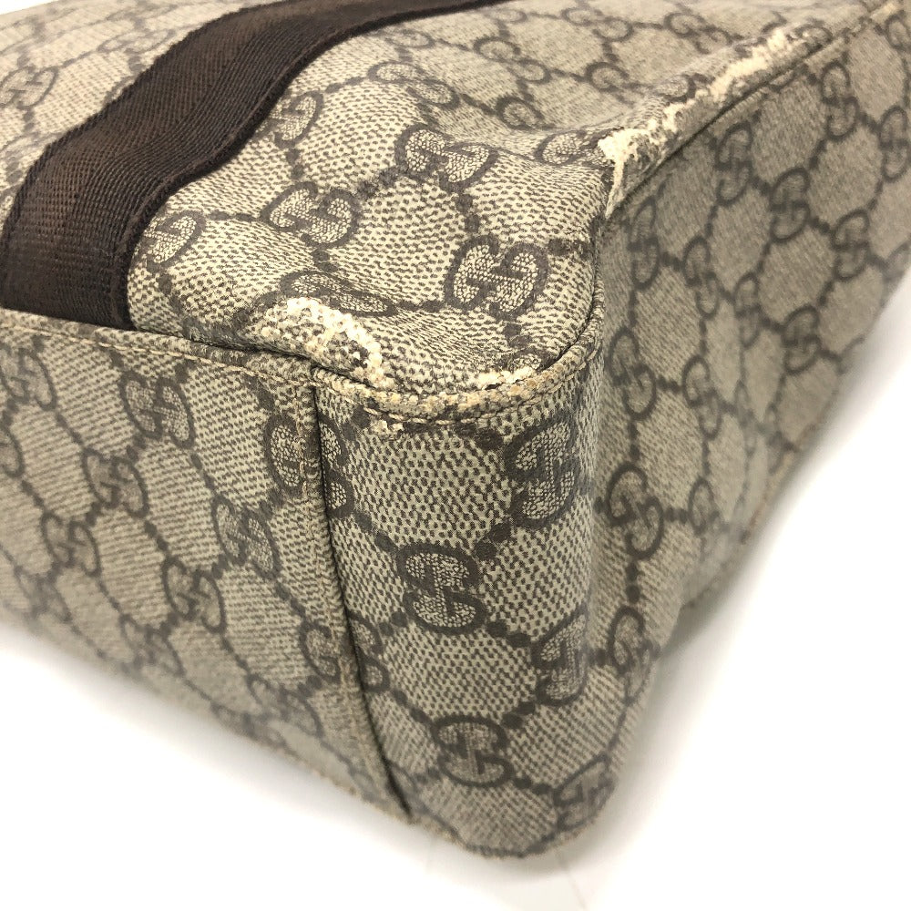 GUCCI 141976 GG Supreme Logo Bag Tote Bag Handbag GG Supreme Canvas Unisex Beige