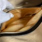 FENDI ZUCCA Logo Shoulder Bag Leather/Nylon Unisex Black