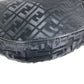 FENDI ZUCCA Logo Shoulder Bag Leather/Nylon Unisex Black