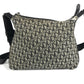 Dior Trotter Logo Crossbody Shoulder Bag Leather/Canvas Unisex Black