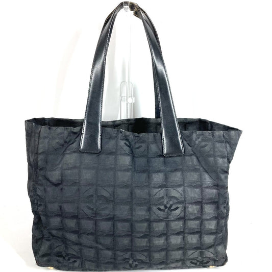 CHANEL A15991 CC ココマーク ロゴ ニュートラベルライン MM　ニュートラベルラインMM ショルダーバック カバン 肩掛け トートバッグ レザー/ナイロン ユニセックス ブラック