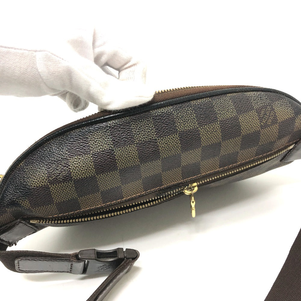 LOUIS VUITTON N51172 Damier Bum Bag Melville Bag Body Bag Belt Bag Waist Pouch Waist Bag Damier Canvas Unisex Ebene Brown