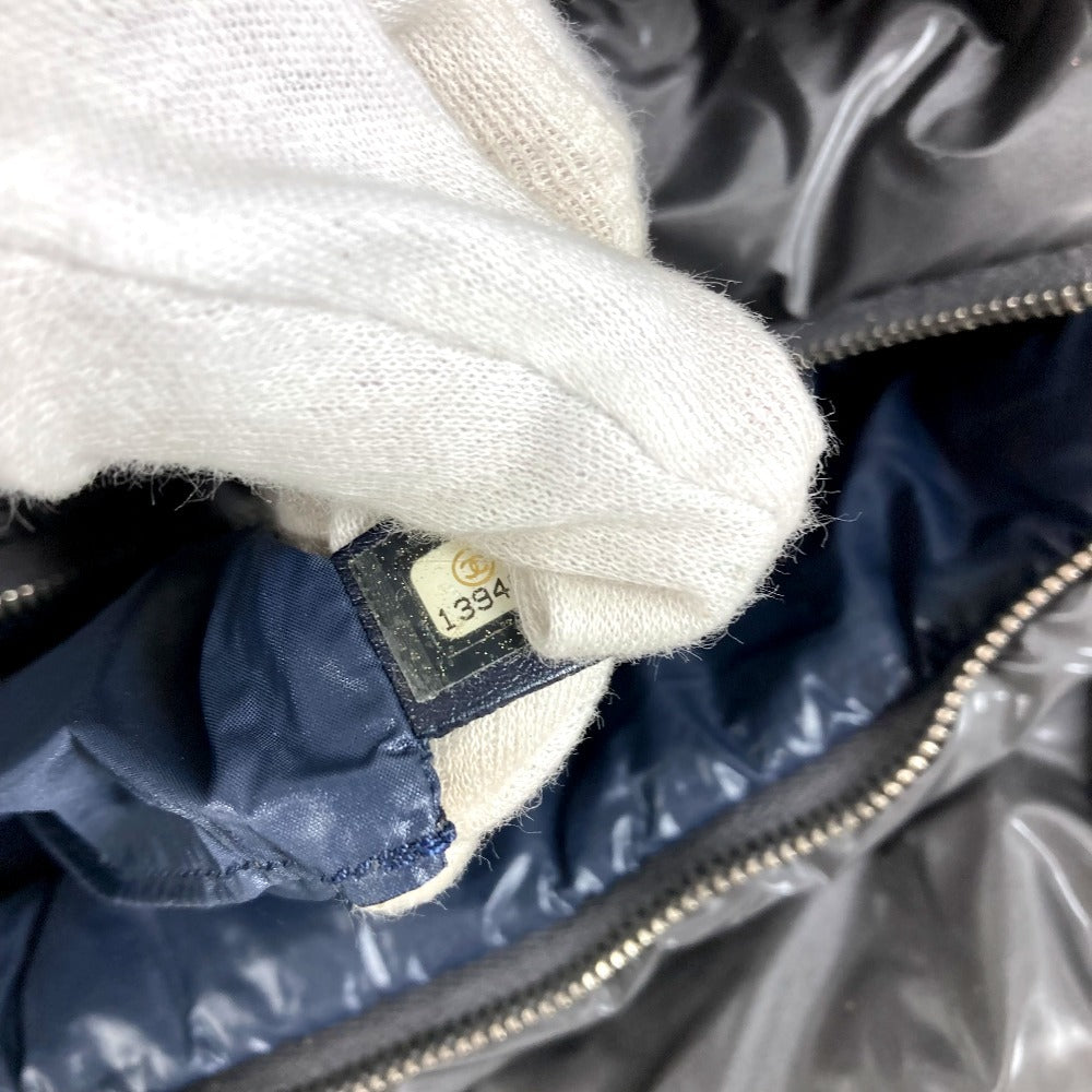 CHANEL A48611 CC ロゴ ココマーク コココクーン ミディアム トート 肩掛け カバン ショルダーバッグ ナイロン ユニセックス グレー
