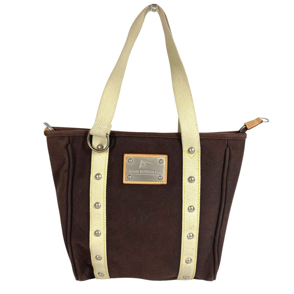 LOUIS VUITTON M80663 アンティグア カバMM カバ MM バッグ 肩掛け トートバッグ ショルダーバッグ キャンバス ユニセックス ブラウン