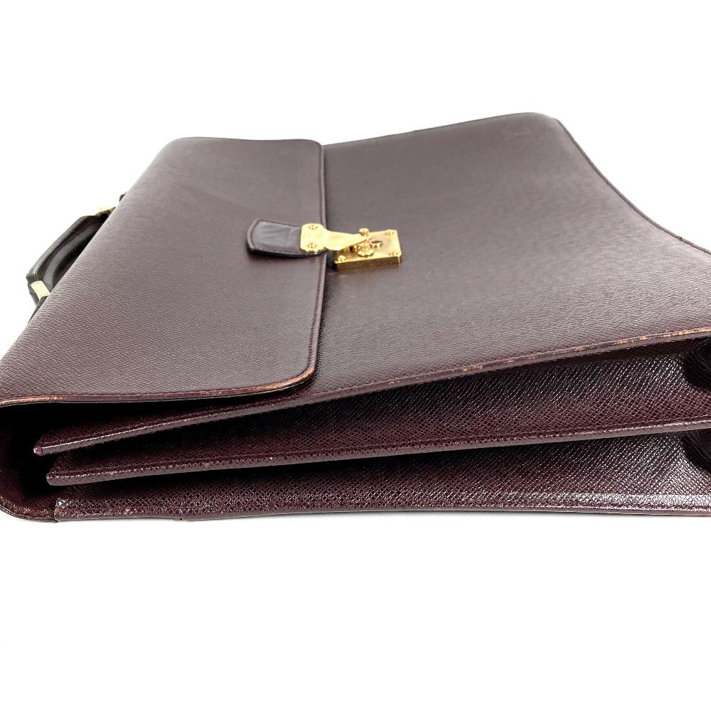 LOUIS VUITTON M30036 タイガ セルヴィエット モスコバ カバン ハンドバッグ 書類バッグ ブリーフケース ビジネスバッグ タイガレザー ユニセックス アカジュー パープル