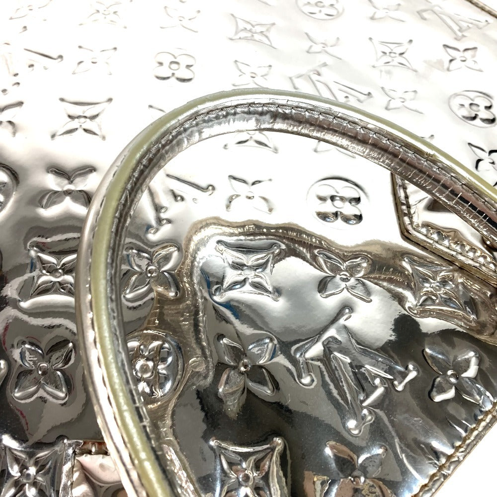 LOUIS VUITTON M40269 モノグラムミロワール サックプラ カバン トートバッグ 縦型 ハンドバッグ レザー ユニセックス アルジャン シルバー