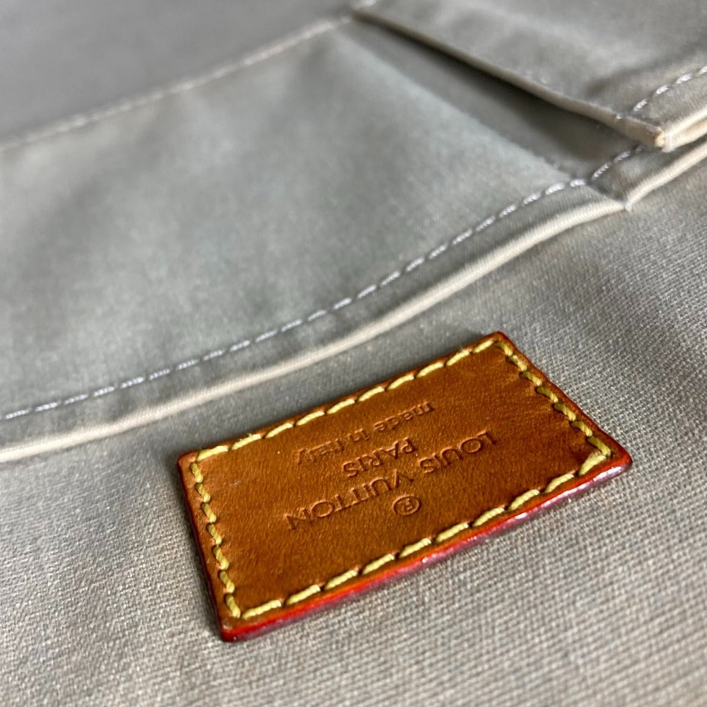 LOUIS VUITTON M40269 モノグラムミロワール サックプラ カバン トートバッグ 縦型 ハンドバッグ レザー ユニセックス アルジャン シルバー