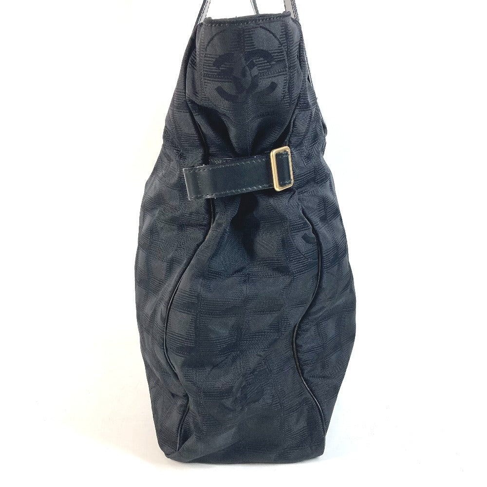 CHANEL A15825 New Travel Line GM New Travel Line GM Tote Bag Shoulder Bag Leather/Nylon Unisex Black