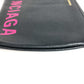 BALENCIAGA 545773 Logo Bi-Color Bag Second Bag Pouch Clutch Bag Leather Unisex Black