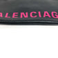 BALENCIAGA 545773 Logo Bi-Color Bag Second Bag Pouch Clutch Bag Leather Unisex Black
