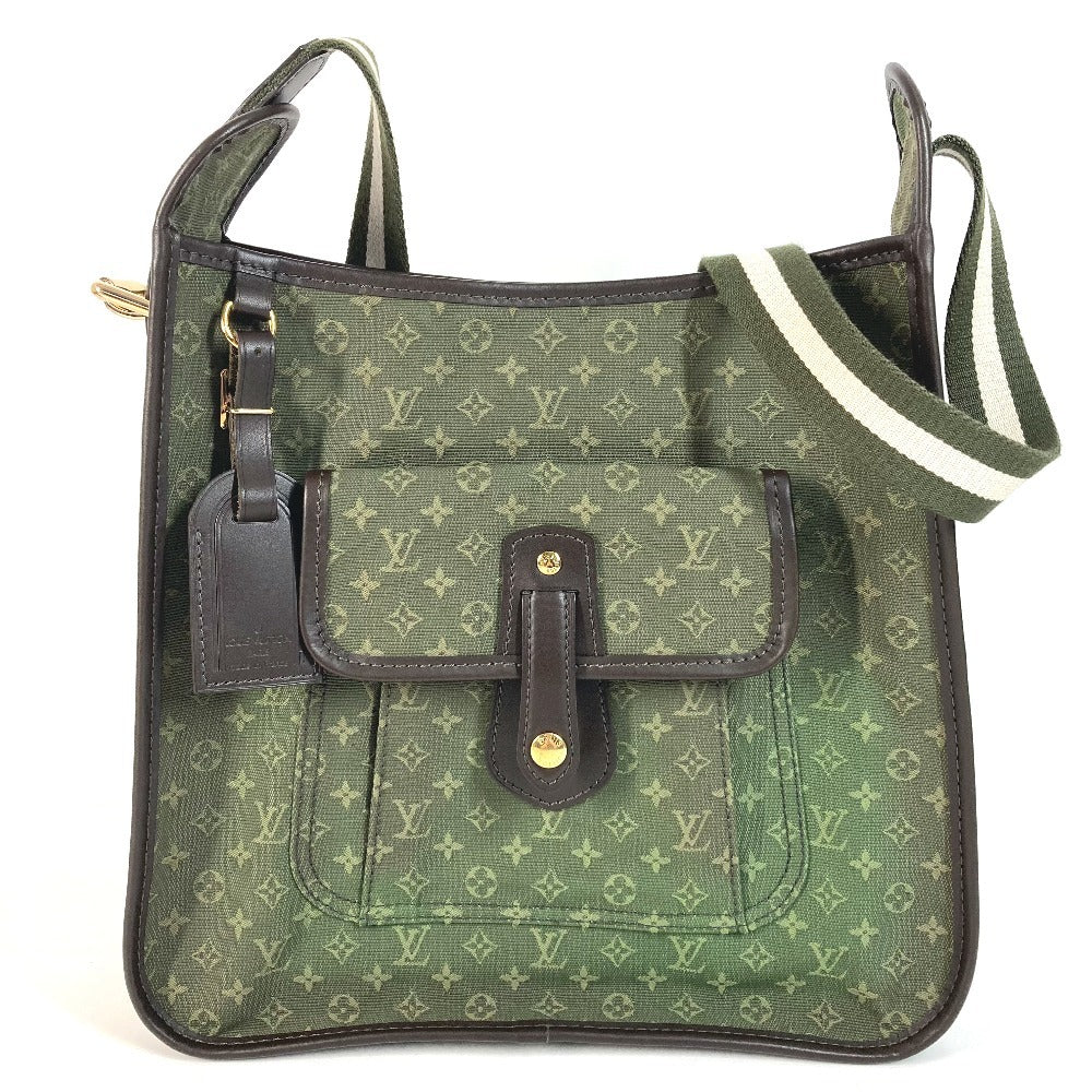 LOUIS VUITTON M92322 Monogram Mini Bouzas Marie Kate Crossbody Shoulder Bag in Monogram Mini Canvas, Unisex, Khaki