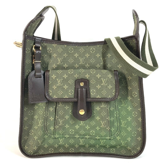 LOUIS VUITTON M92322 Monogram Mini Bouzas Marie Kate Crossbody Shoulder Bag in Monogram Mini Canvas, Unisex, Khaki