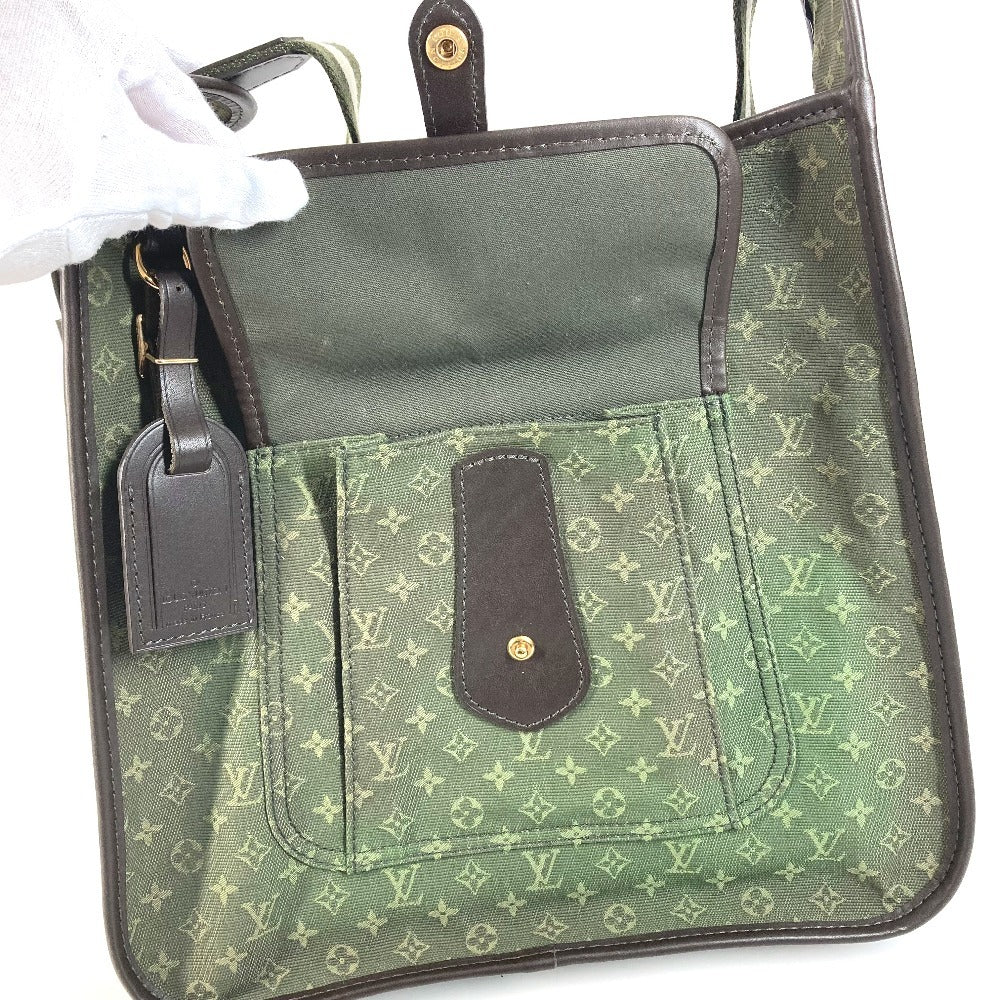 LOUIS VUITTON M92322 Monogram Mini Bouzas Marie Kate Crossbody Shoulder Bag in Monogram Mini Canvas, Unisex, Khaki