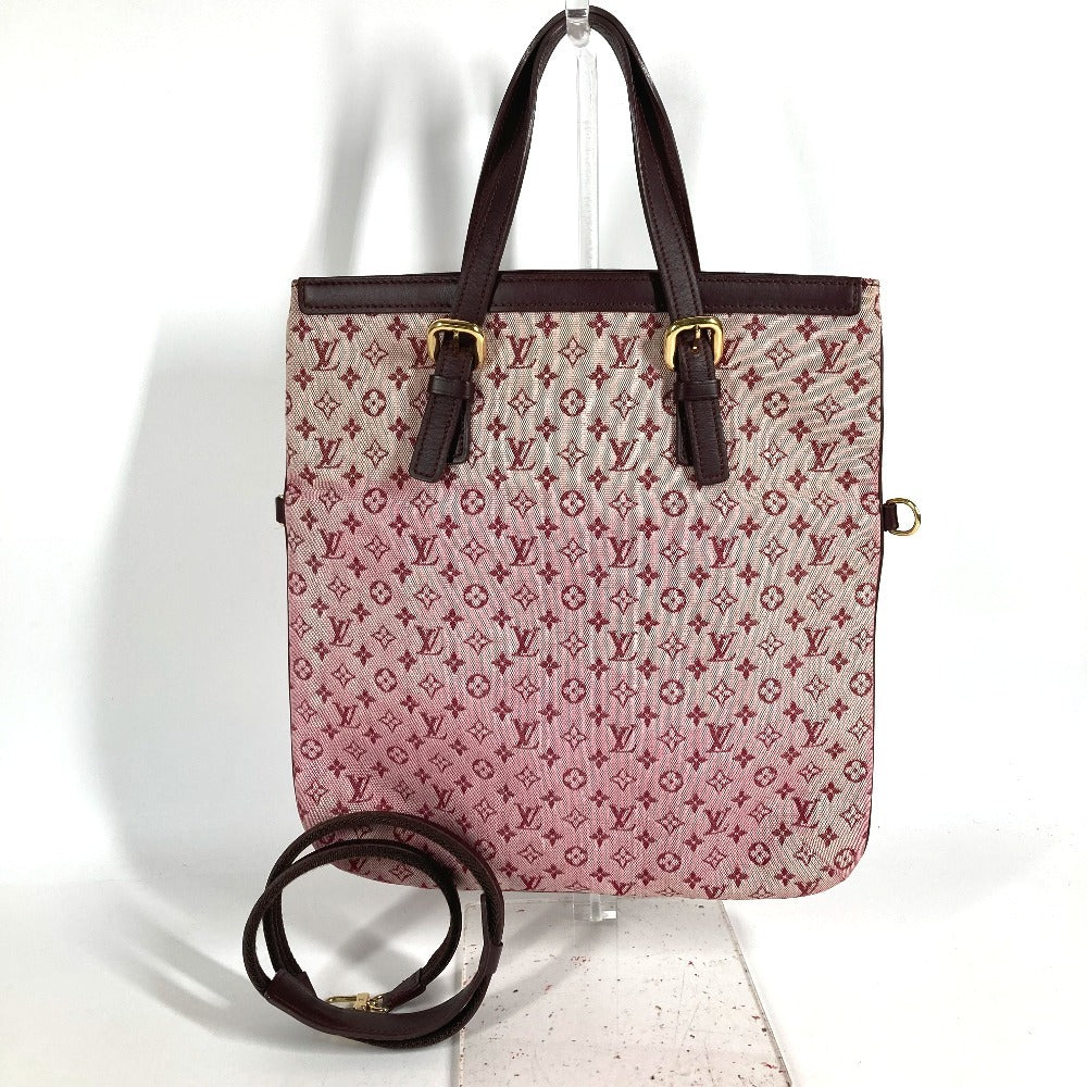LOUIS VUITTON M92210 モノグラムミニ フランソワーズ 肩掛け 2WAYバッグ ハンドバッグ カバン フラットバッグ トートバッグ モノグラムミニキャンバス レディース スリーズ レッド