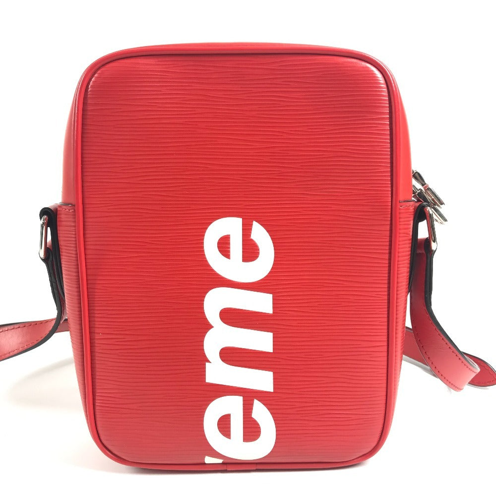 LOUIS VUITTON M53417 エピ supreme シュプリーム コラボ ダヌーブPM ダヌーブ PM カバン 斜め掛け ポシェット ショルダーバッグ エピレザー レディース レッド