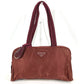 PRADA Triangle Logo Plate Bag Tote Bag Mini Boston Bag Shoulder Bag Nylon Unisex Wine Red