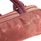 PRADA Triangle Logo Plate Bag Tote Bag Mini Boston Bag Shoulder Bag Nylon Unisex Wine Red