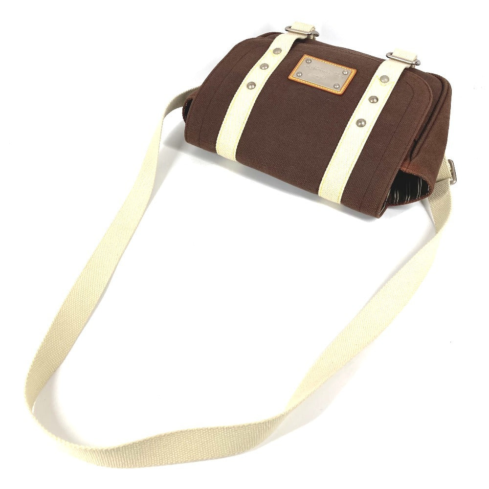 LOUIS VUITTON M80661 Antigua Besace PM Besace PM Bag Diagonal Flap Shoulder Bag Canvas Unisex Brown